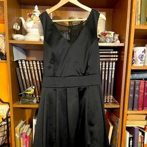 Black Cocktail Dress - size 16 - Sheer Back - American Living